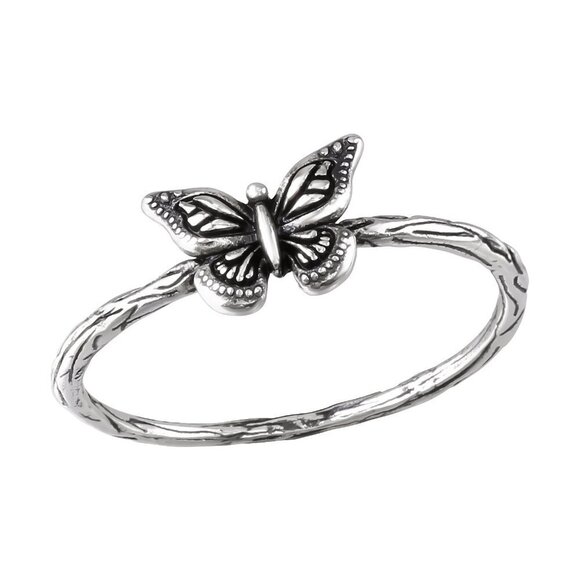 Sterling Silver Butterfly Ring - Picture 1 of 13